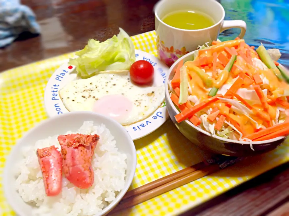 朝みたいなお昼ご飯(^^)|くりちさん