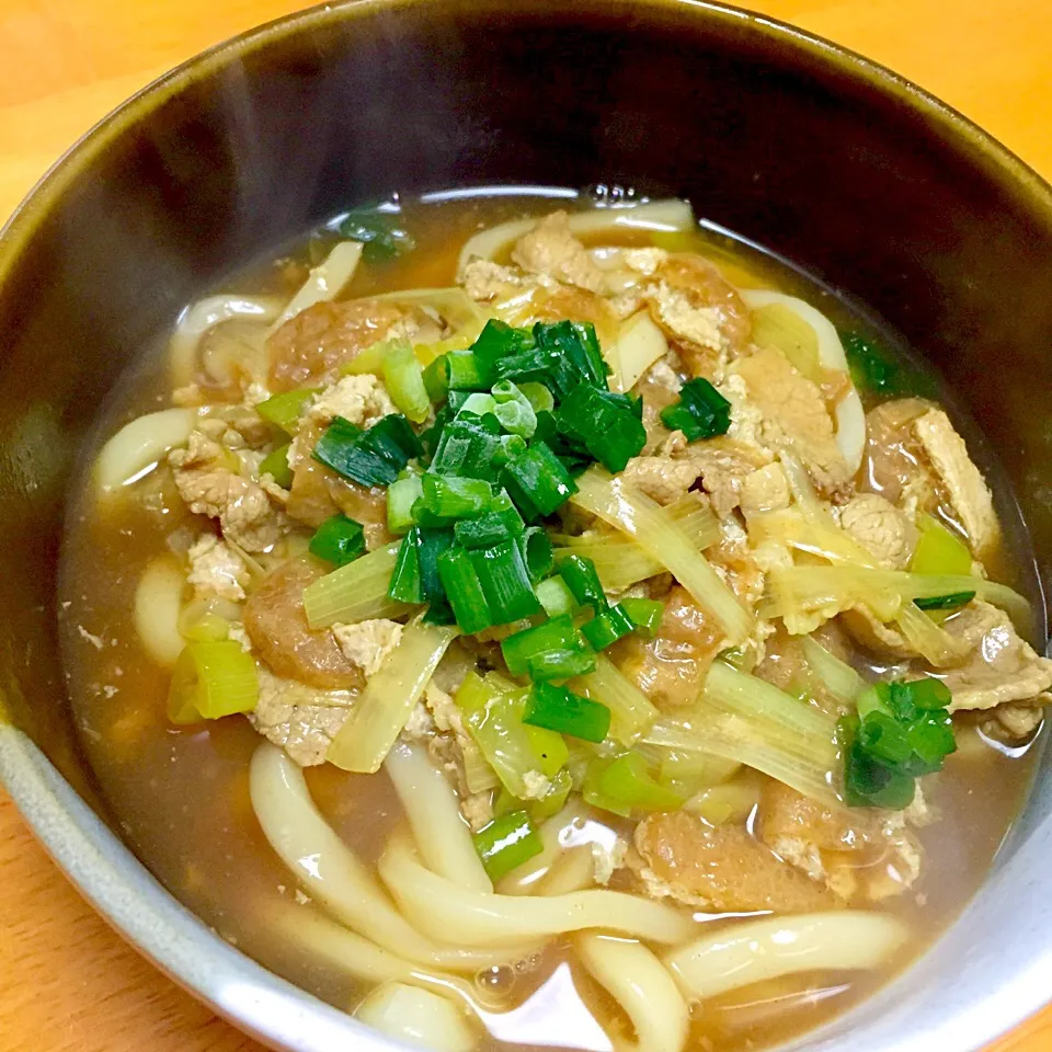 カレー南蛮うどん|カウンター嬢さん