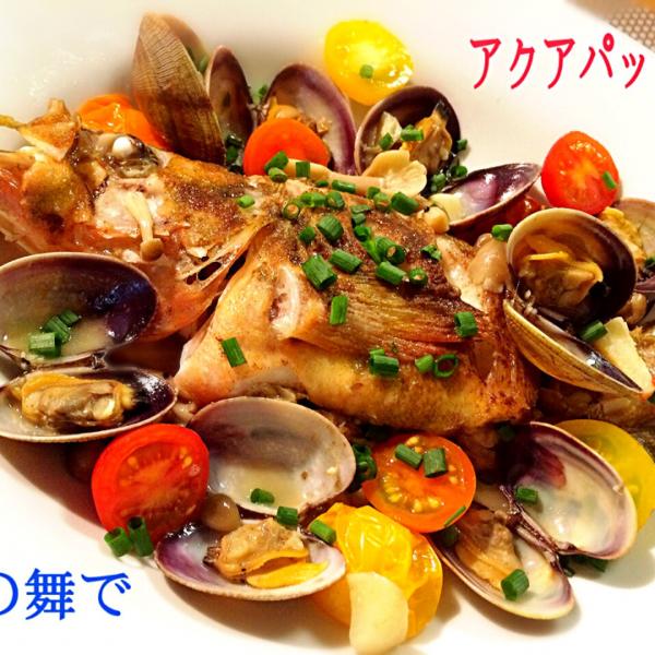 柳の舞で和風アクアパッツァ 咲きちゃん Snapdish スナップディッシュ Id Us5yva