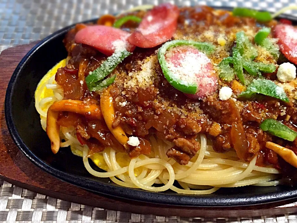 鉄板シリーズ第６弾❗️『娘のリクエストに応えてオヤジ特製のミートソースパスタ🍝だよ❗️😋』|TETSU♪😋さん