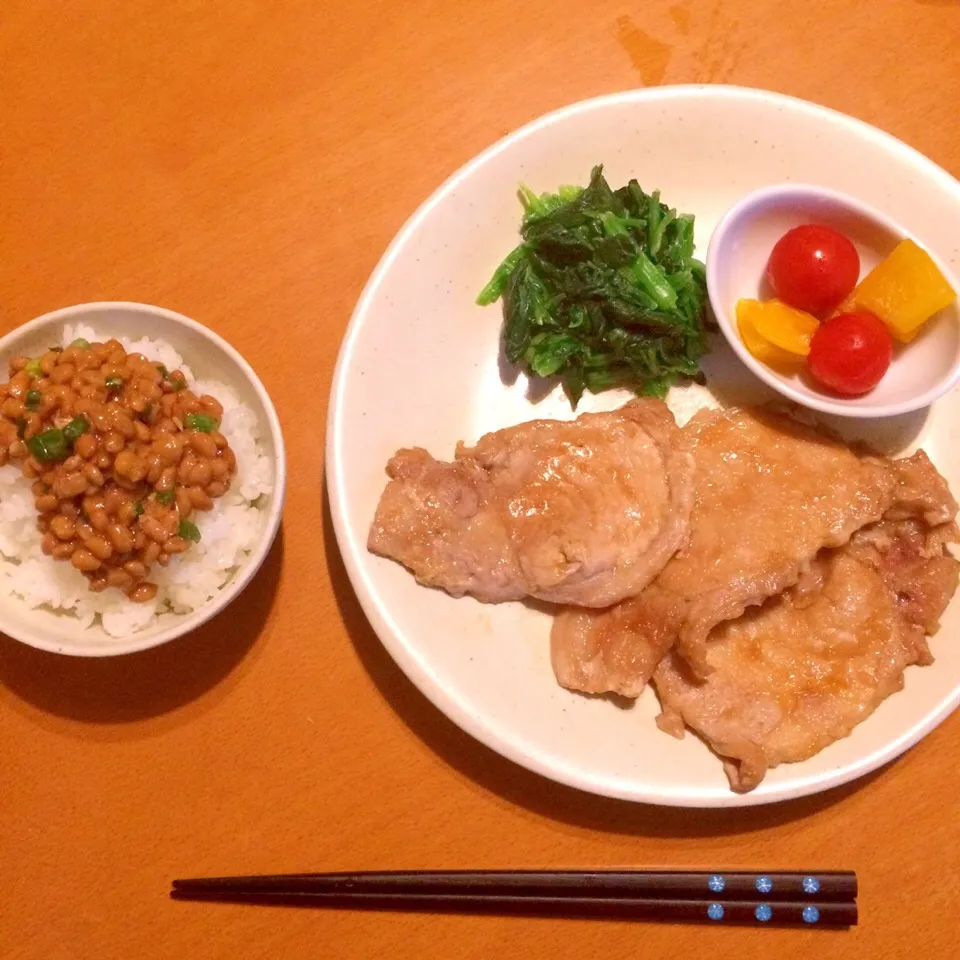 豚肉のしょうが焼き定食|もなかさん