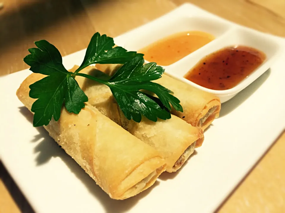 Vegetarian Spring rolls - spinach & feta|Sergio Lacuevaさん