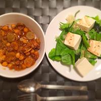 ごぼうとひよこ豆のキーマカレー