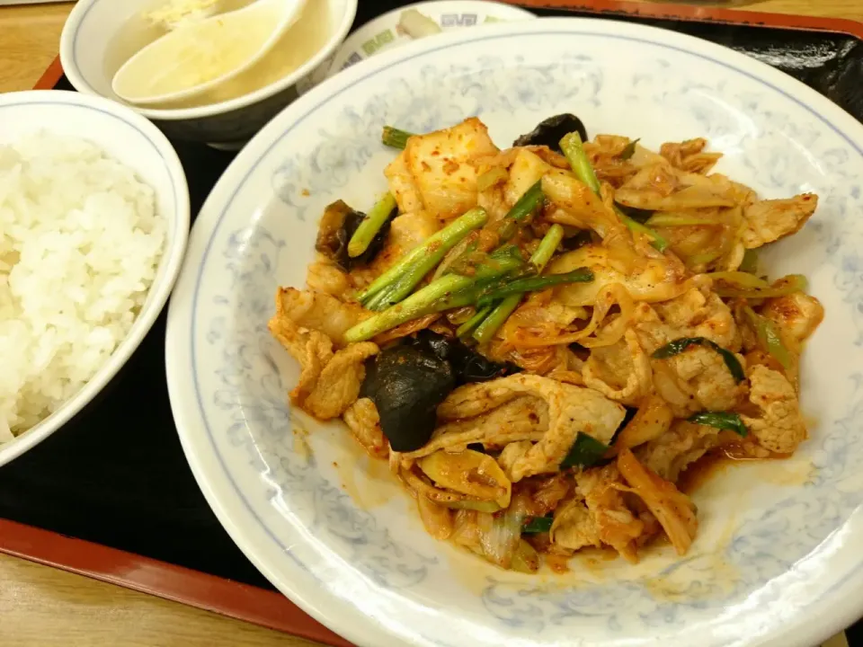 豚キムチ定食|ツツカメさん