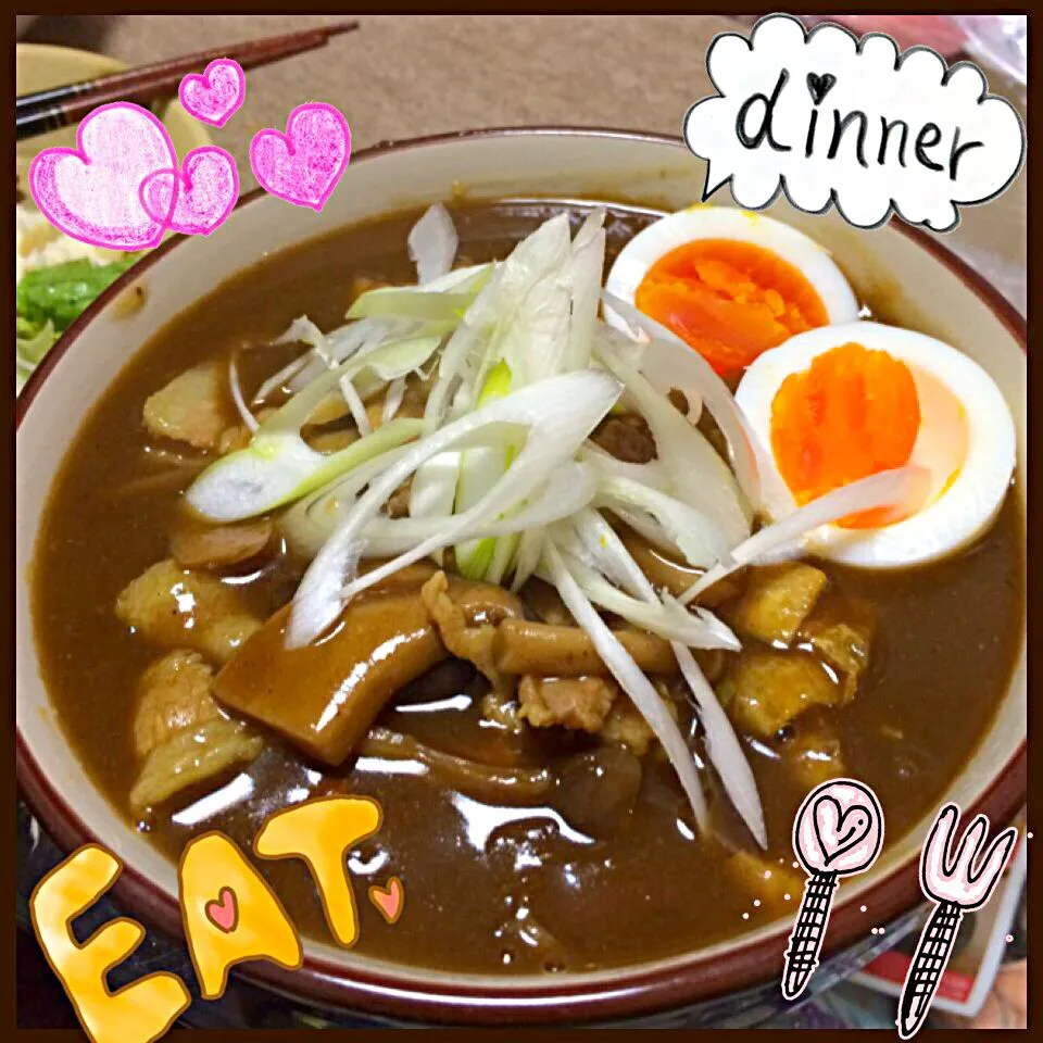 🍄カレーからの🍄カレーうどん♡|mii’s⭐️お家ご飯さん