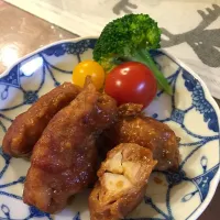 Snapdishの料理写真:エリンギの豚肉巻き|保子さん