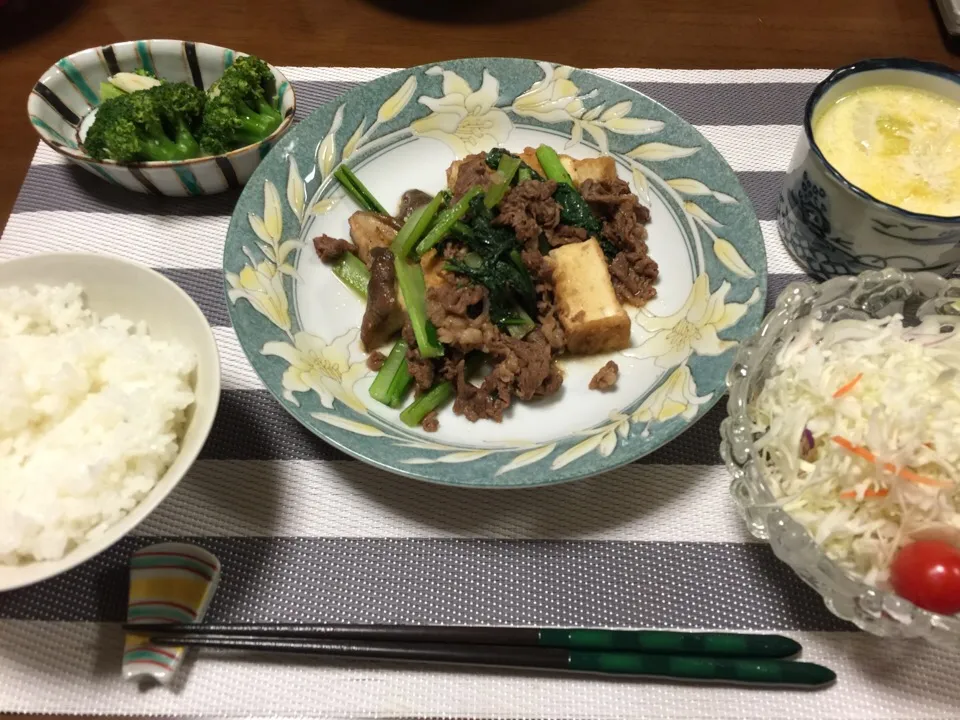 牛肉と小松菜の炒め物|愛ペガさん