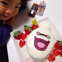 Snapdishの料理写真:今日は息子の誕生日♡妖怪ウォッチのウィスパー作ってみたけど微妙！（笑）