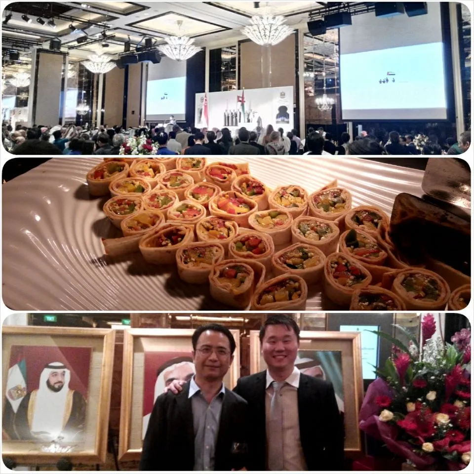 Nice finger food served at a function held by the United Arab Emirates and business partners.|秋平さん