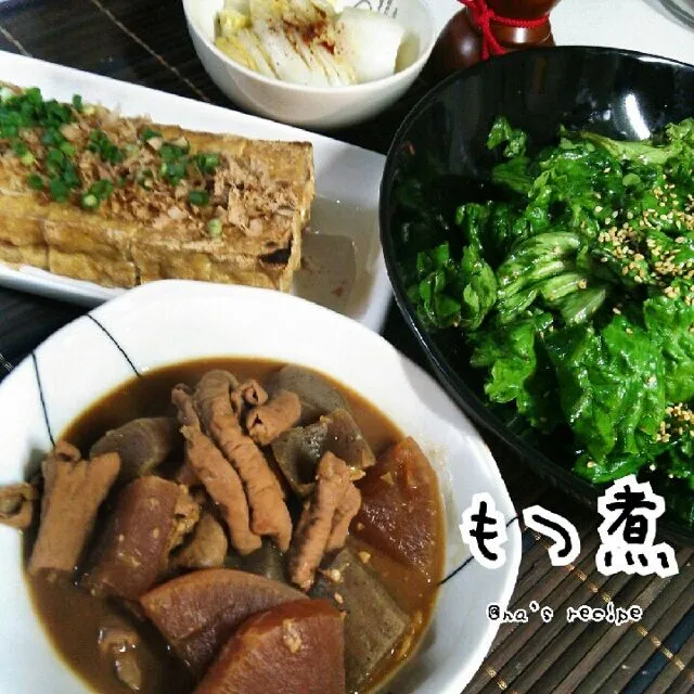 今日の夜ご飯のメインは一晩寝かせたモツ煮！
(*^U^*)♪|Kashimanakitchenさん