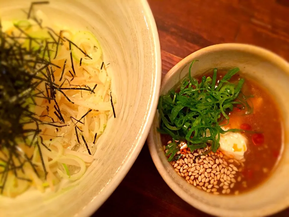 麻婆豆富つけめん|半田手延べそうめんの店 阿波や壱兆さん