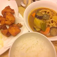 Snapdishの料理写真:根菜スープカレー|デンデさん