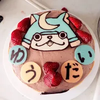 Snapdishの料理写真:ブシニャンバースデーケーキ|沢ゴリさん