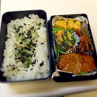 Snapdishの料理写真:ハンバーグ弁当|ゆきさん