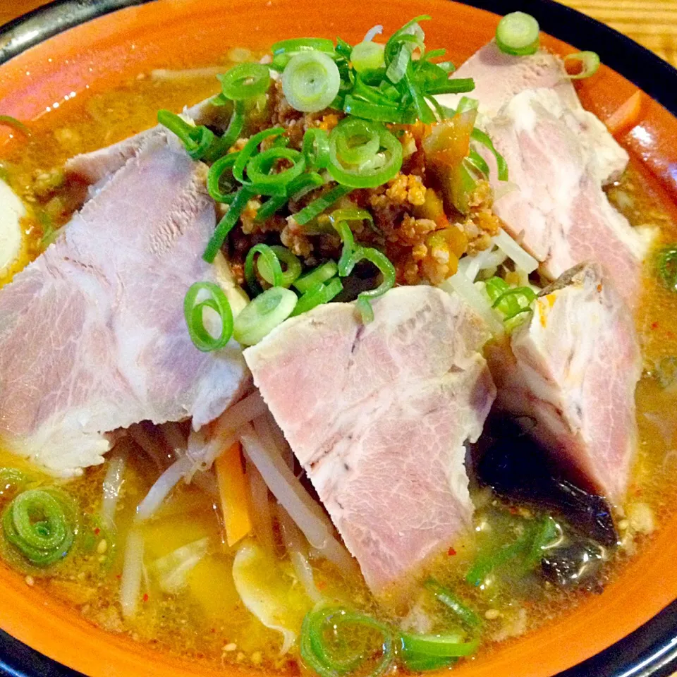 野菜味噌ラーメンにチャーシュートッピング（≧∇|石田 雅史さん