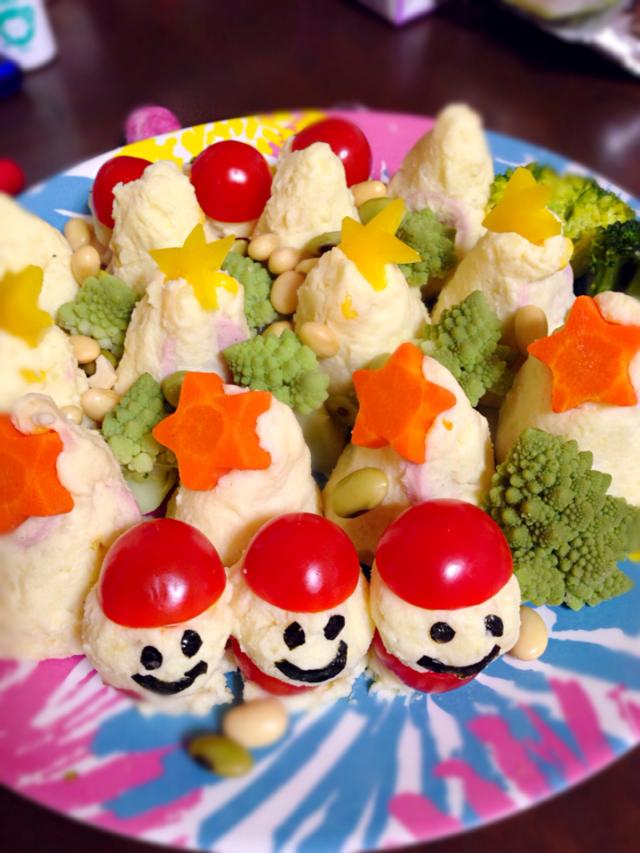 クリスマス仕様 子供も大好きポテトサラダ/Akiyo Miyata