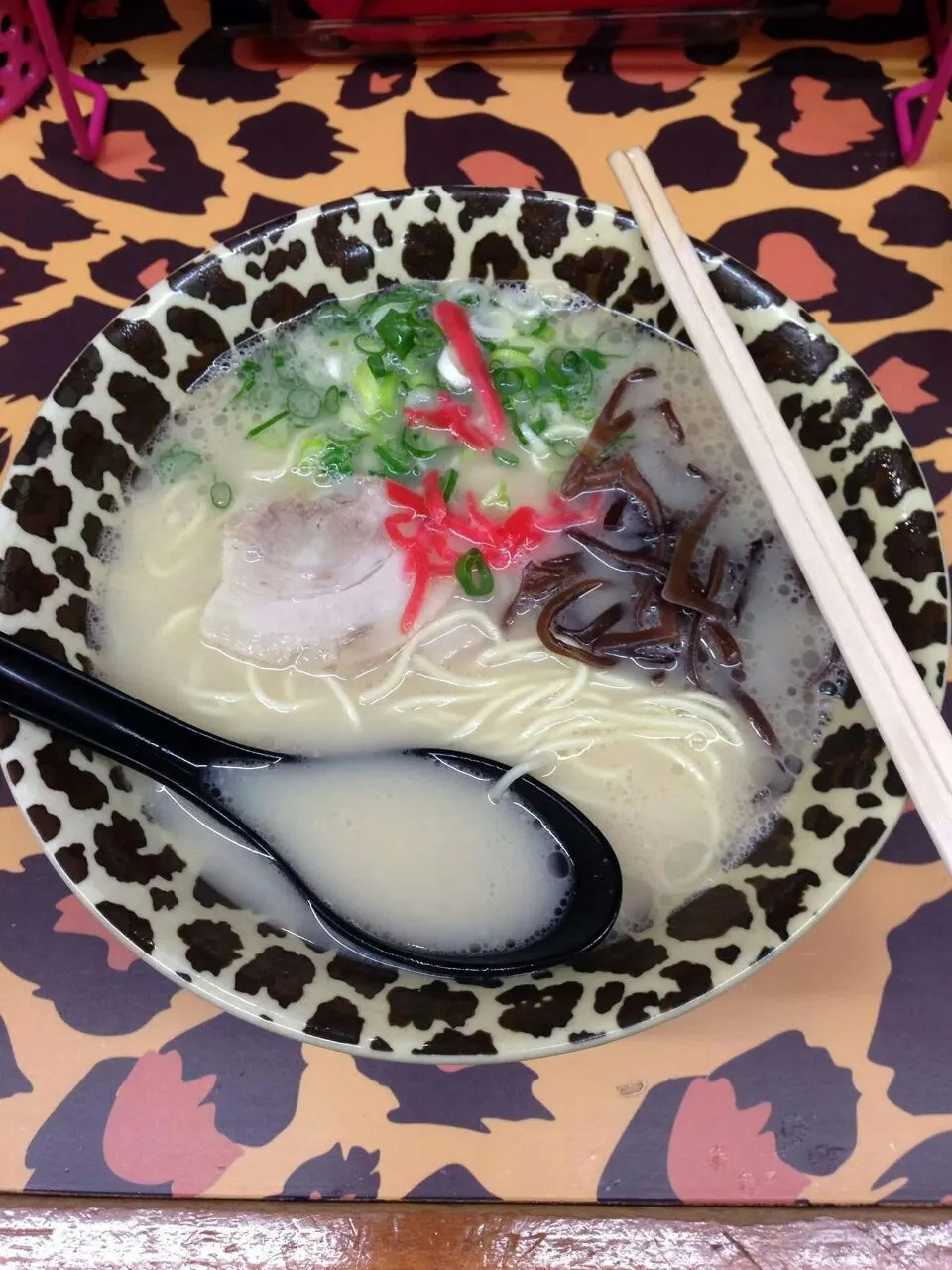 Snapdishの料理写真:ラーメン街道にある葉隠のラーメン😆|☆Yumi☆さん