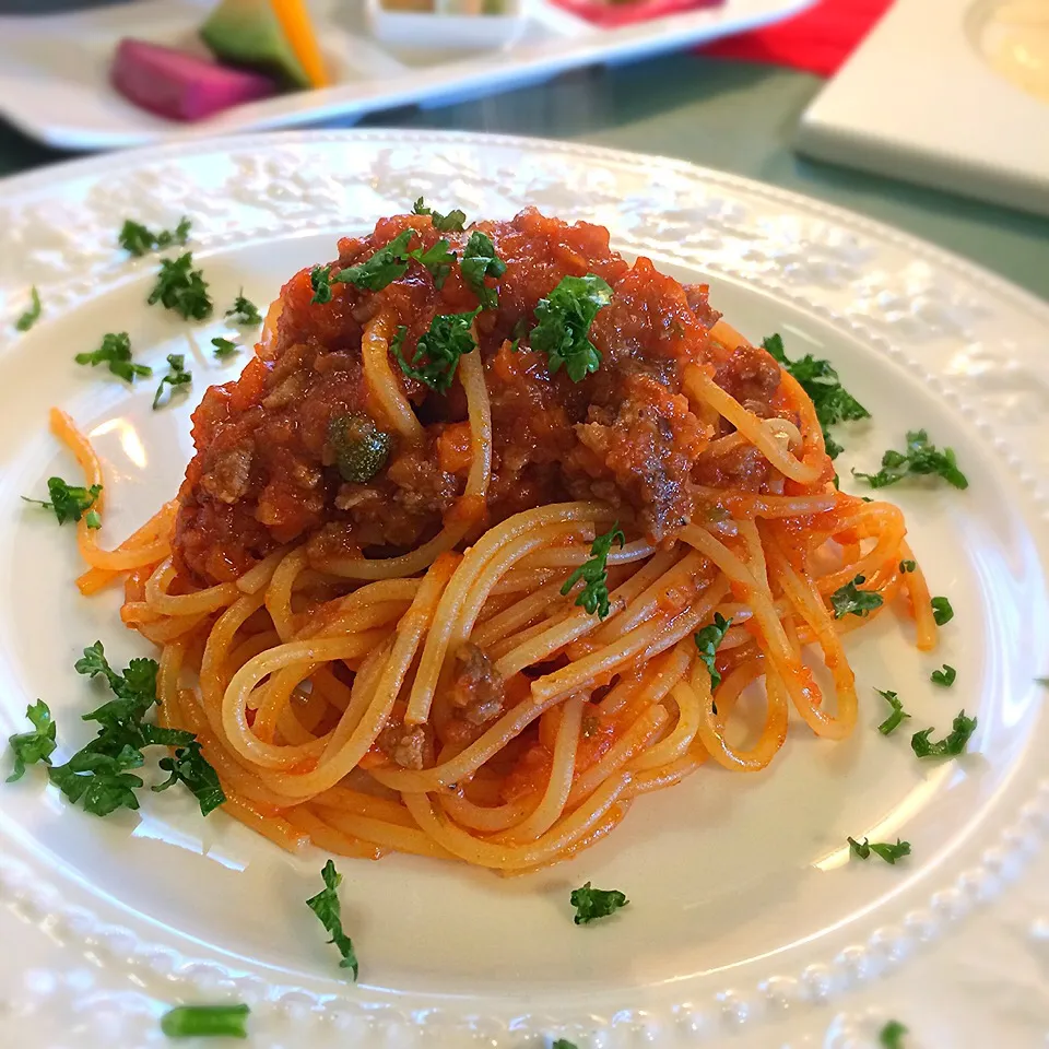 💗男心をつかむ料理💗               粗挽き肉のミートソース                  イタリアマンマの味〜|志野さん