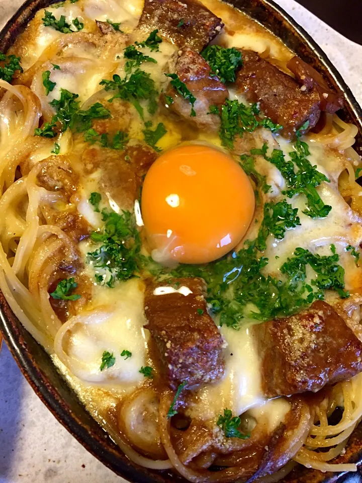 焼きカレースパゲッティ|ユーリーさん