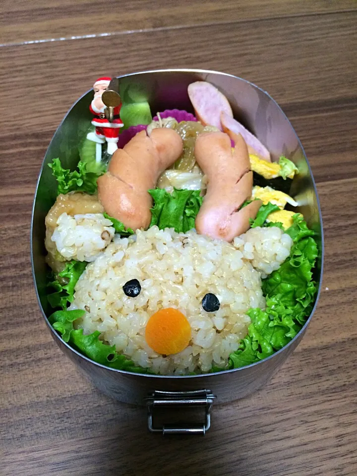 玄米ご飯のトナカイ弁当|manacocoさん