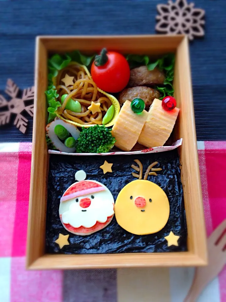 海苔にペタッと！クリスマス弁当☆|ザッキー☆さん