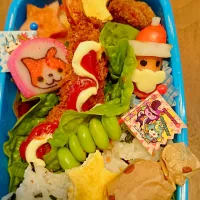 Snapdishの料理写真:1日間違ってしまった!!!
幼稚園弁当ww🍱|Yuka®i♡*.+゜さん