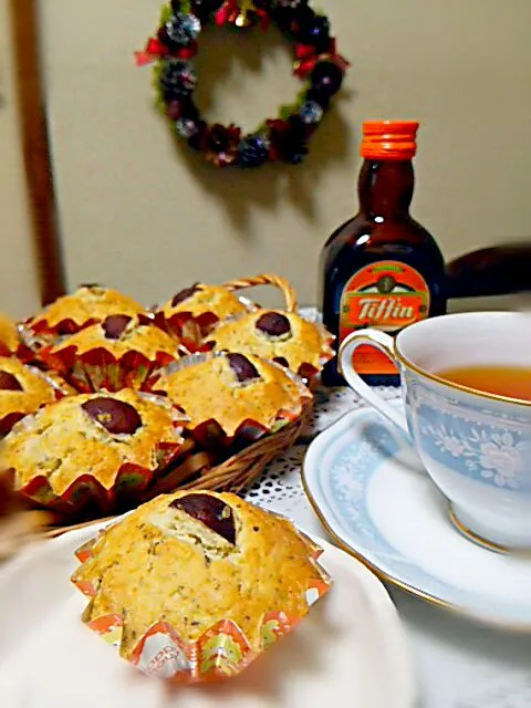 紅茶と栗のカップケーキ|はるなつ母さん