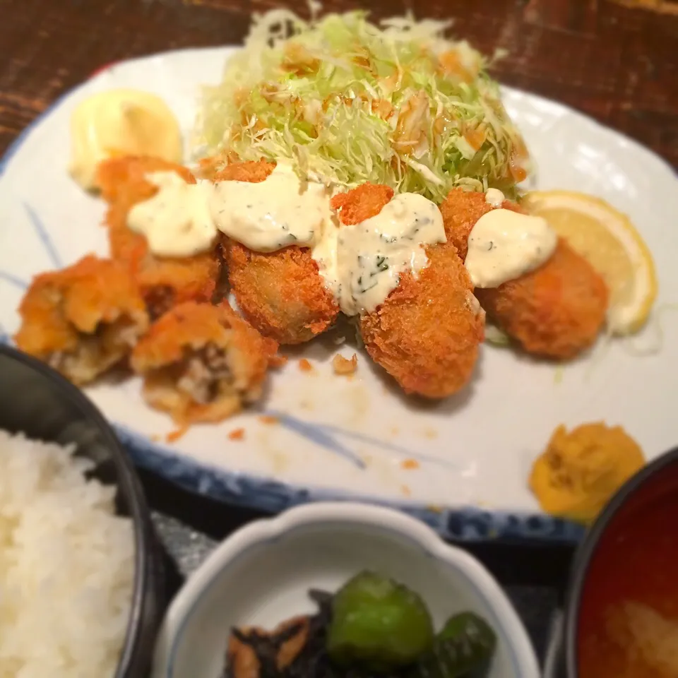 カキフライ定食|uchikawa hiroshiさん