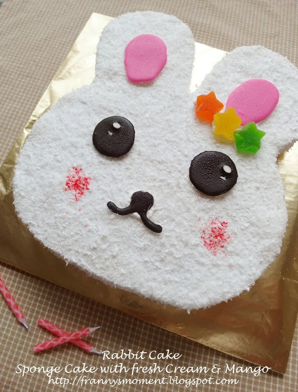 rabbit cake for a lovely birthday girl.|Frannyさん