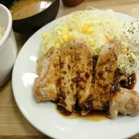 豚テキ定食|ツツカメさん