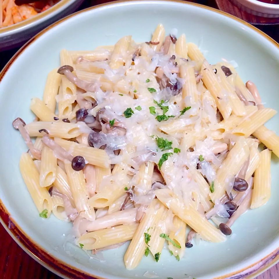 Mushroom cheese penne|prissyさん