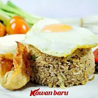 Snapdishの料理写真:Fried rice, Nasi goreng kawan baru #kawanbaru #mykawanbaru #restoran #manadonese #manadobanget #kotamanado #indonesianfood #manadofood #SnapDish|Kawan Baruさん