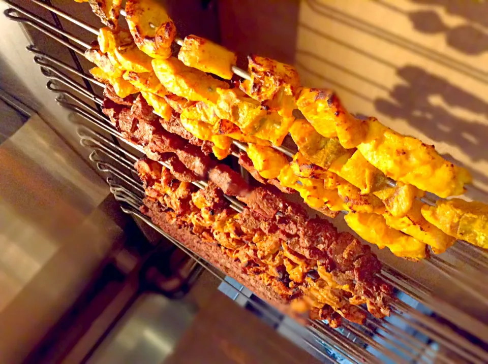 #Mix kebab(#beef cube,#lamb kofta,#fish acari,#chiken tikka)|alif sophiyanさん