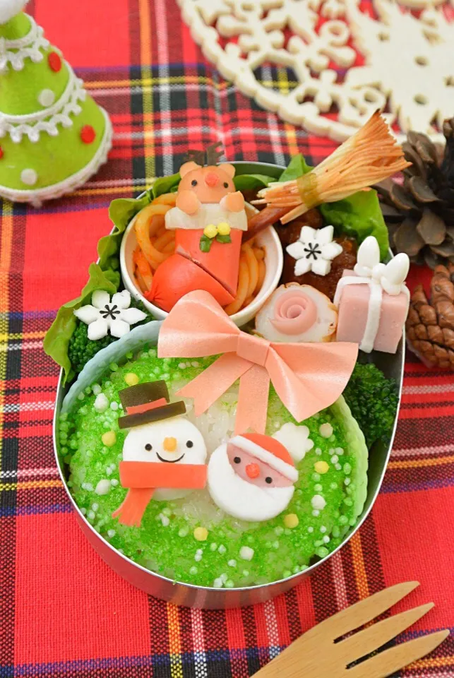 型抜きでかんたんクリスマス弁当|ankoさん