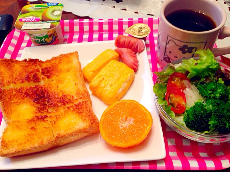 Snapdishの料理写真:今日の朝ご飯(^^)|ちゃたままさん