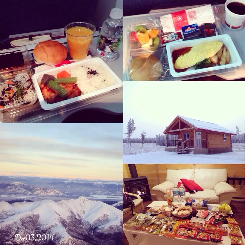 旅ごはん① ❄️エア・カナダ機内食✈️|さと⋆さん