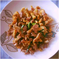 Snapdishの料理写真:Thai Crispy Fried Pork with Garlic, 'Moo Tod Gratiem'|ilsphet del marさん