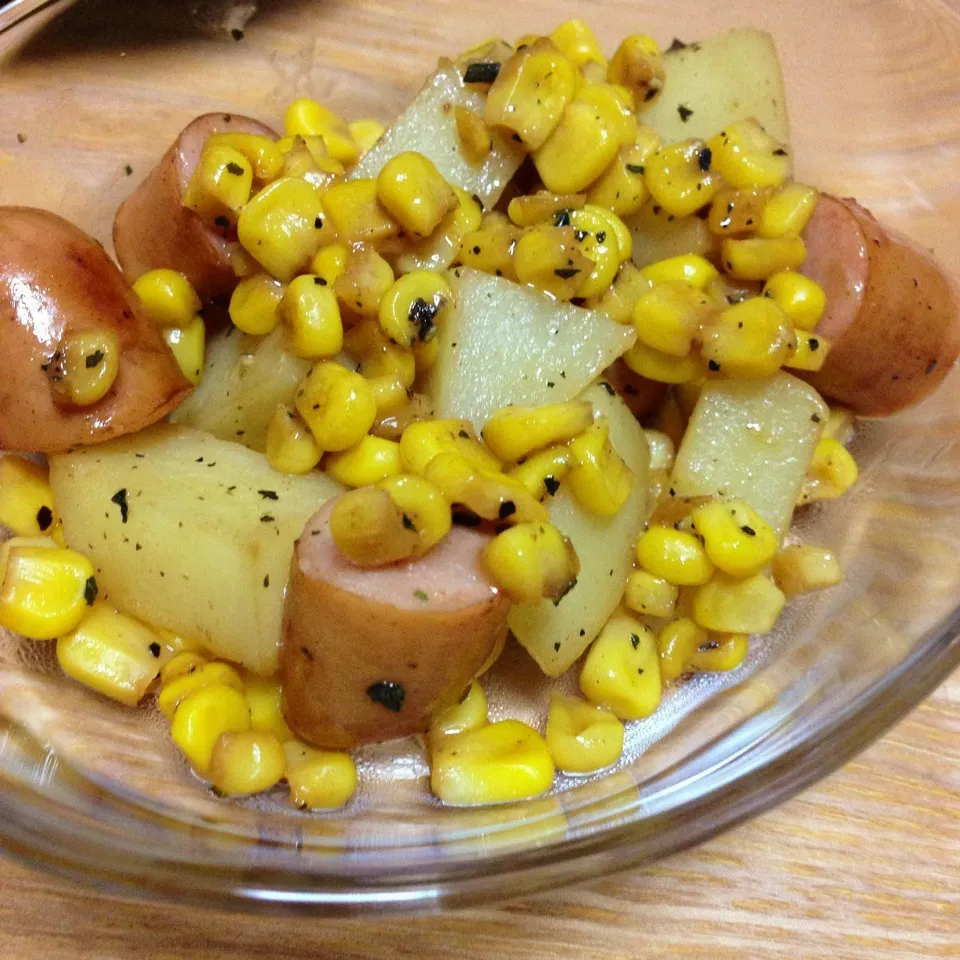 昼ごはん マヨ醤油炒め|はやしさん