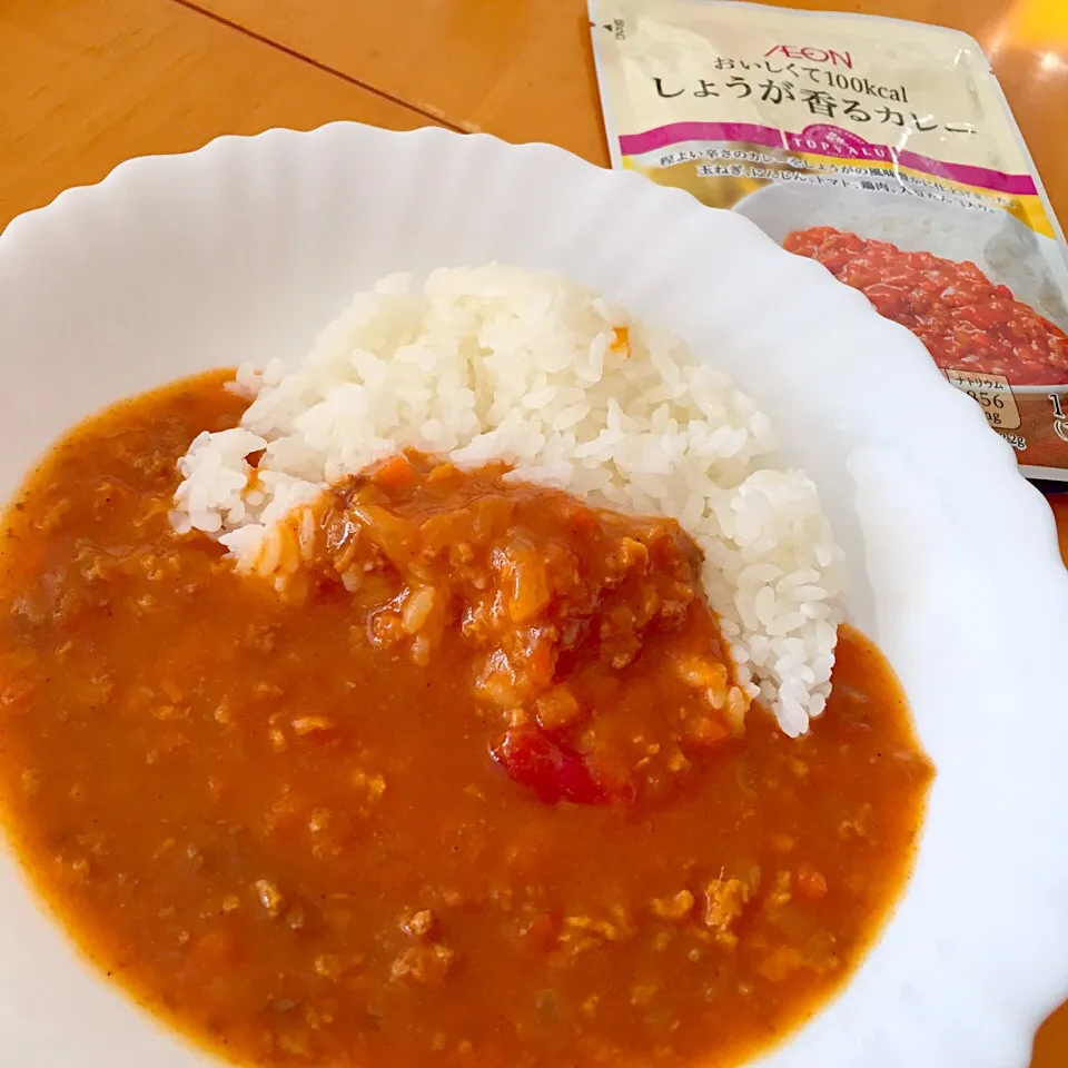 Snapdishの料理写真:AEON おいしくて100kcal しょうが香るカレー|カウンター嬢さん