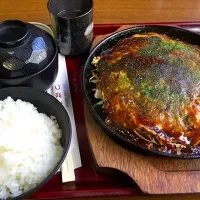 お好み焼き定食|福間 博彰さん