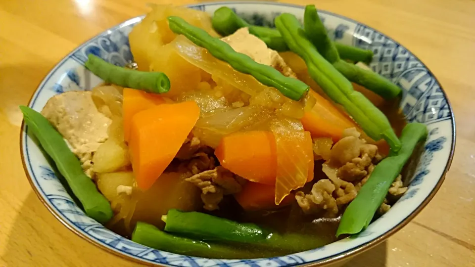 すき焼き風肉ジャカだって♪ 美味かった(￣ー￣)♥🍺|ジイジさん