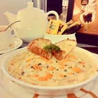 Mac & Chesse with Garlic Bread|diey Nasutionさん