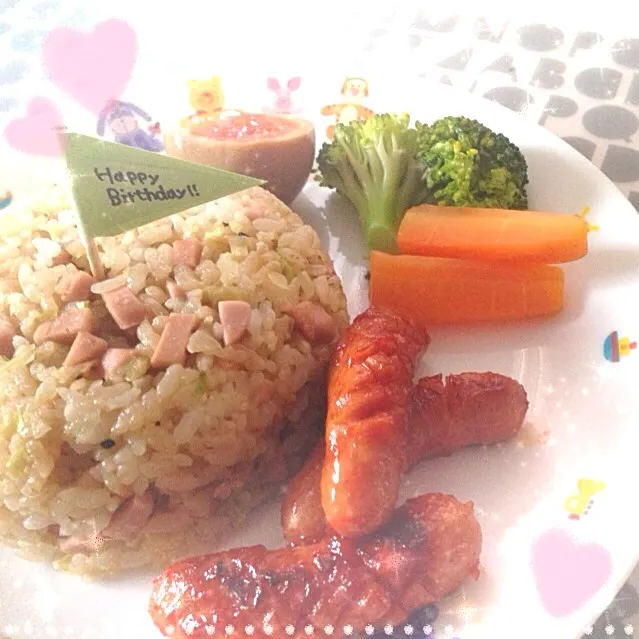 Snapdishの料理写真:ぱぱバースデー♡軽〜く朝ごはん|an_chanさん