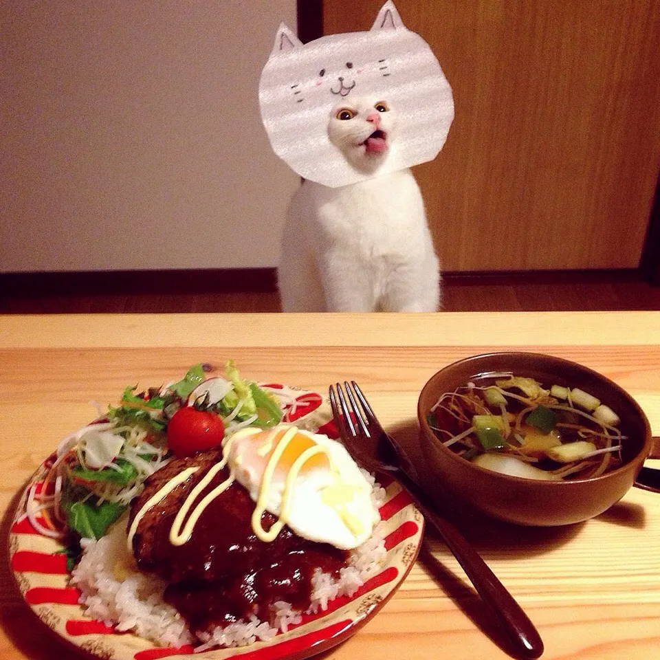 Snapdishの料理写真:ロコモコ風。|naouさん