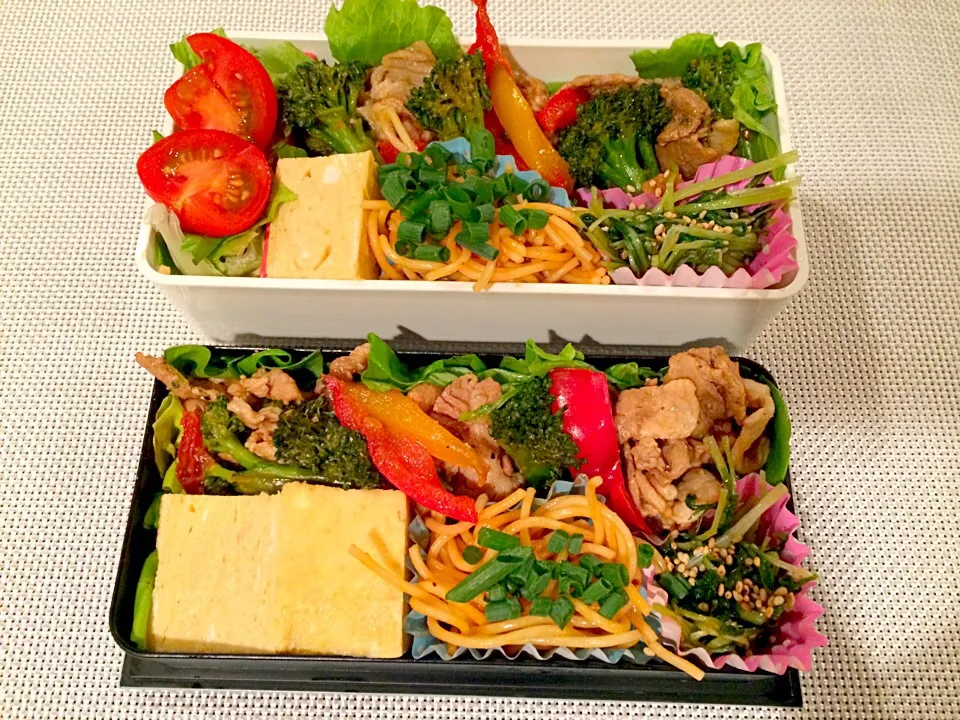 Snapdishの料理写真:ブロッコリーと豚肉のオイスター炒めのお弁当😊|千廣さん