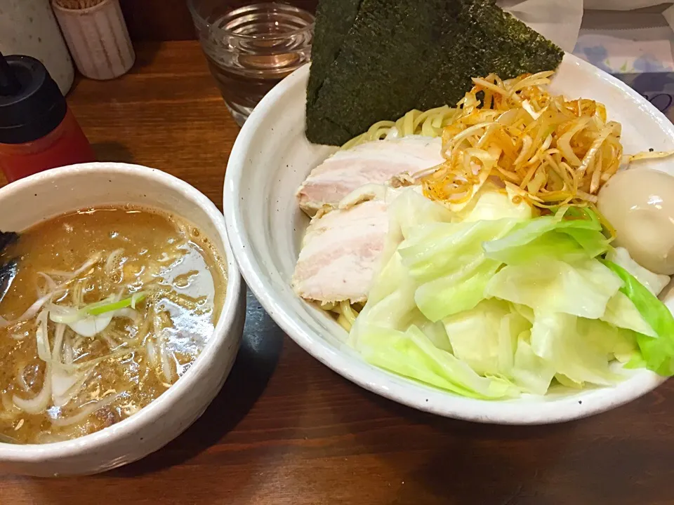 四種の魚のつけ麺 + 具だくさんトッピング|流線形さん