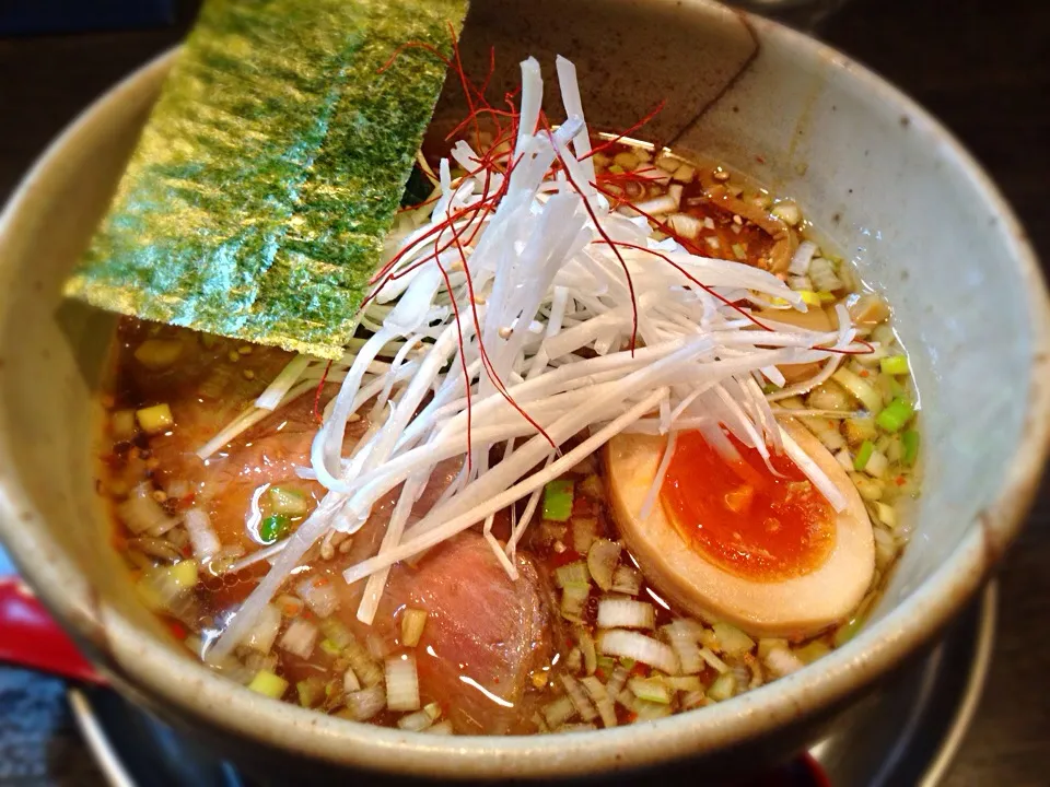 辛そば(醤油・細麺)@麺屋番・新郷|らーめん好き！さん
