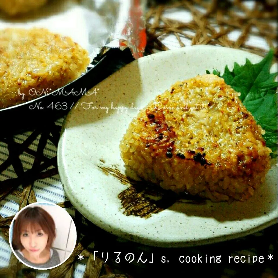 りるのんさんのグリルプレートで買うより安い！あの焼きおにぎり🌸|ONI*MAMA*さん