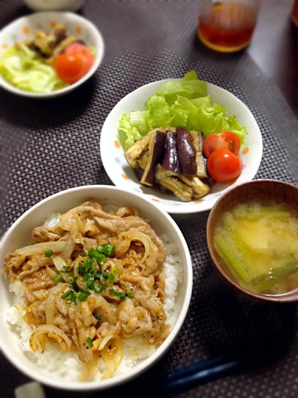 味噌豚丼の晩ご飯|mikaさん