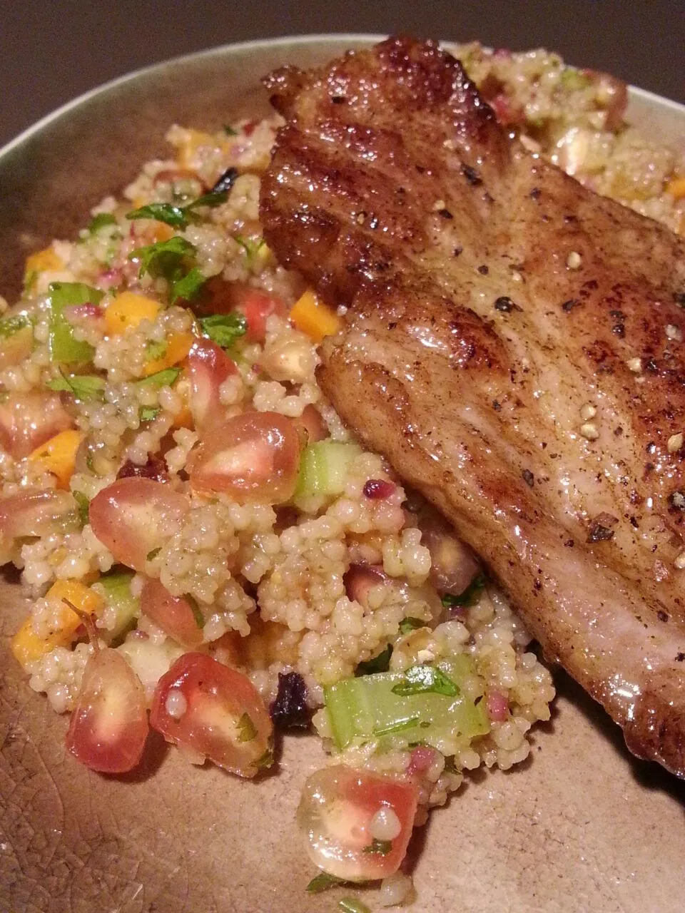 Iberico pork with couscous|Frank&Jolanda - Eteninbeeldさん